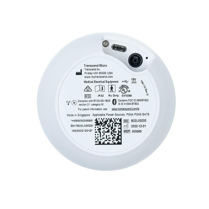 Transcend Micro Travel CPAP Machine - Rear View | sleeping.com