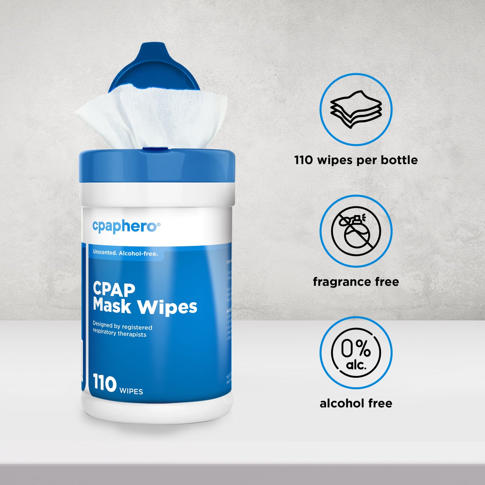 cpaphero Mask Wipes (110 count)