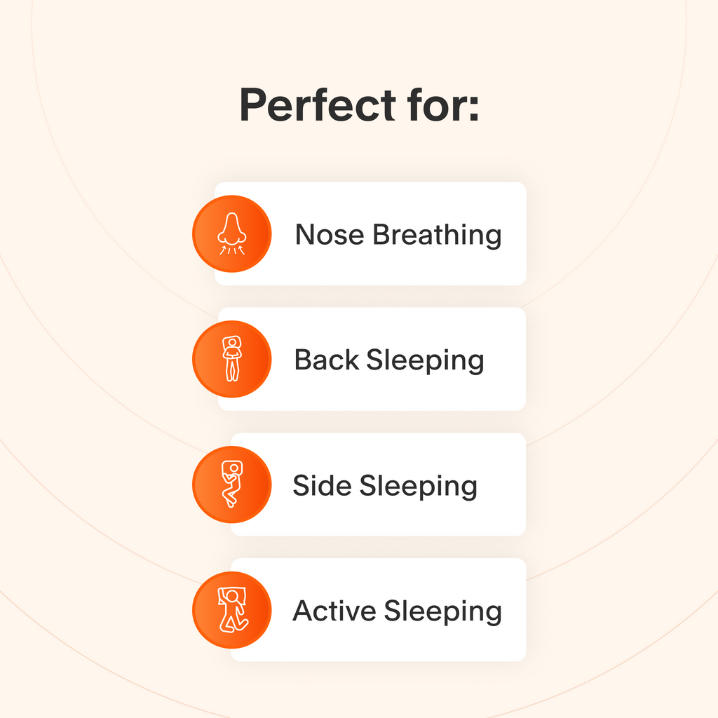 This mask is perfect for nose breathers who sleep on their back, side, or change positions often.
