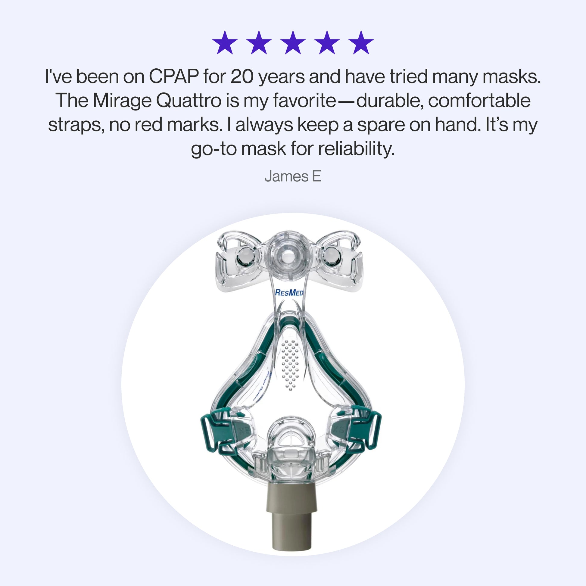 Mirage Quattro Full Face CPAP Mask