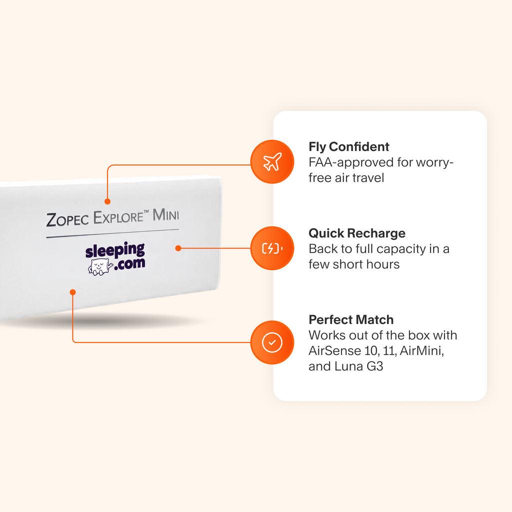 sleeping.com Zopec Explore Mini CPAP Battery