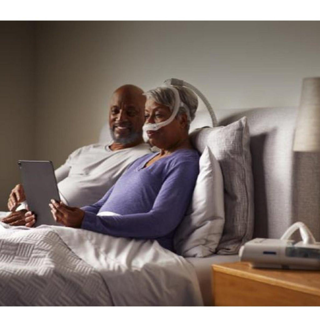 Product image for DreamWear Silicone Nasal Pillow CPAP Mask with Headgear - Fit Pack (All Nasal Pillows with Medium Frame) - Thumbnail Image #4