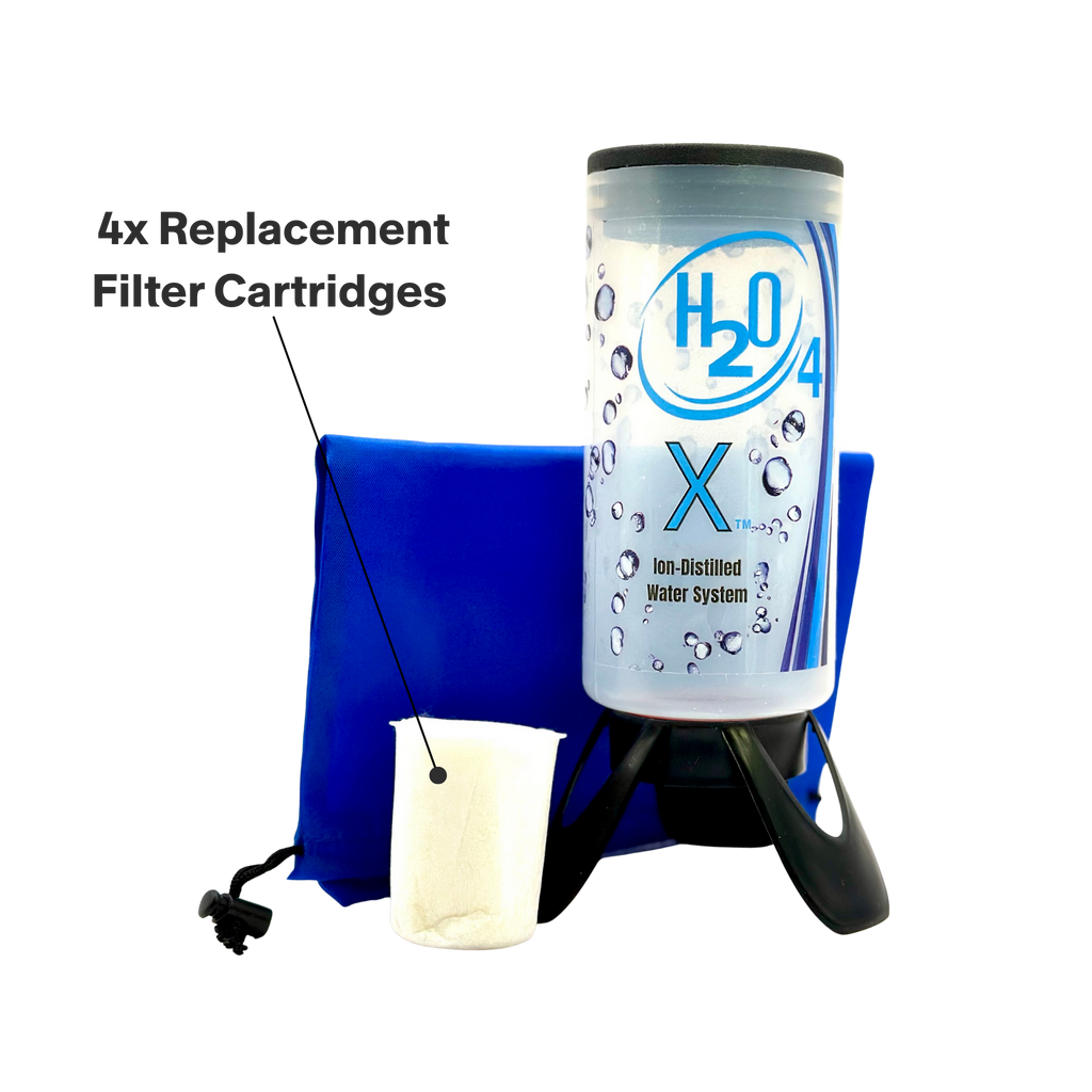 H2O 4 X Ion-Distilled Refill Filters - 4 Pack