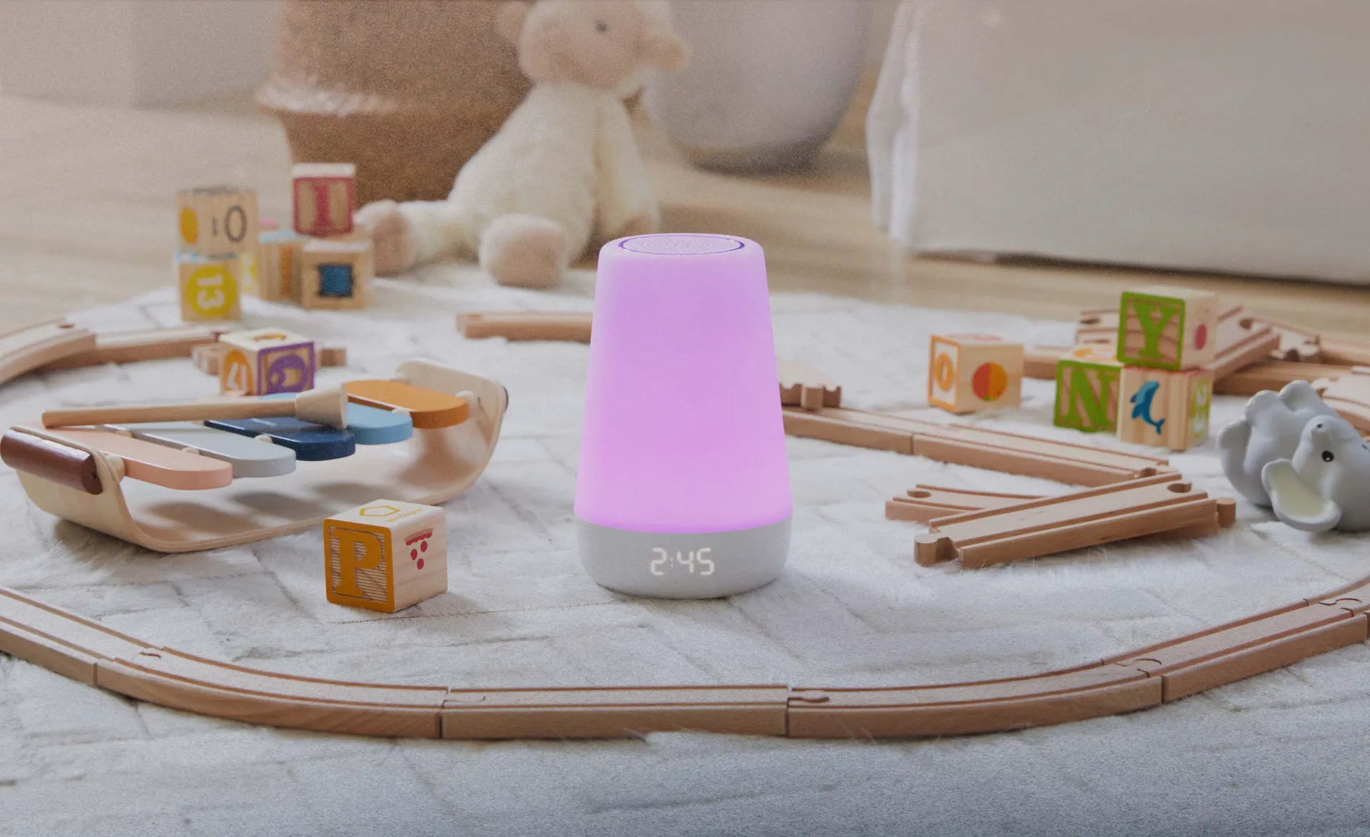 Hatch Rest+ 2nd Gen Sound Machine and Night Light with Recharging Base